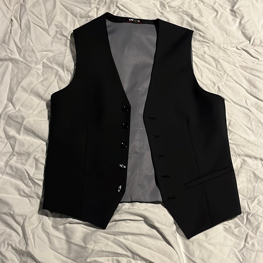 Express black dressy vest